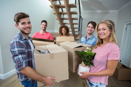 Office removals team planning a Kennington business move