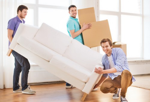 Local home moving team working in Kennington street setting