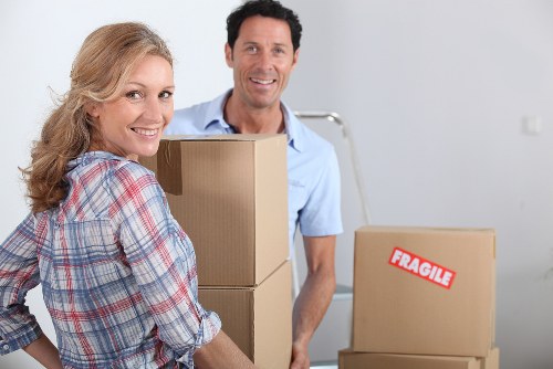 Packing and moving items into storage near Kennington